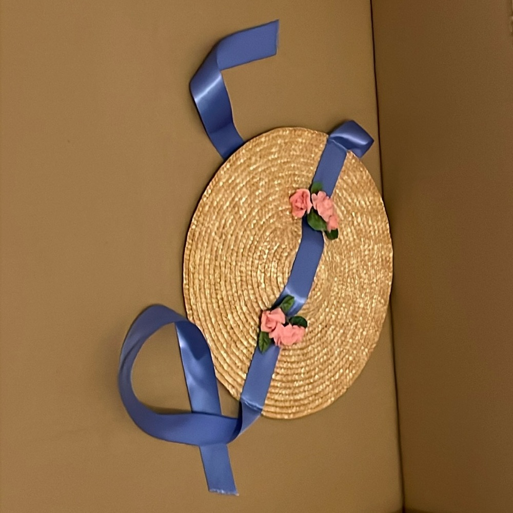 Rose trimmed hat and Rescue Kit and Brocade Slippers